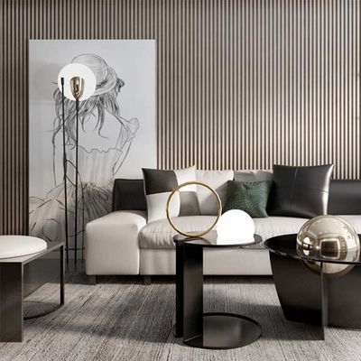 Phong cách mới Dễ dàng cài đặt Trang trí trong nhà Tấm ốp tường 3D WPC
