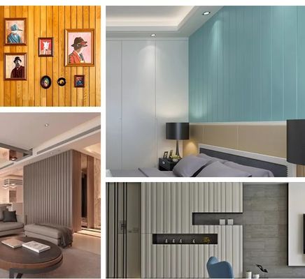 chống nước Nội thất WPC Bức tường Panel cho trang trí tường trong nhà Dễ dàng lắp đặt và bảo trì miễn phí