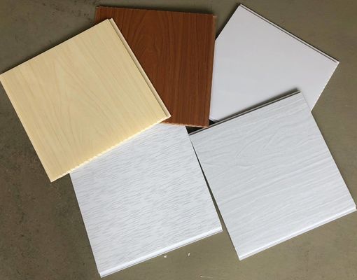 Tấm trần PVC Laminate Tấm PVC trắng tinh khiết Tấm trần PVC màu trắng mờ