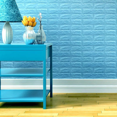 Hình nền xốp 3D PE Hình nền tự dính để trang trí nhà cửa