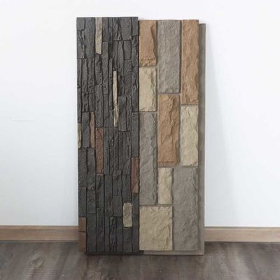 Tấm ốp tường kết cấu bằng đá 1,2m Bọt nhẹ Văn hóa Pu Faux