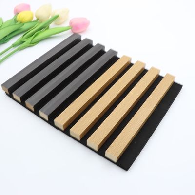 Tấm tường cách âm bằng sợi polyester Wpc Ván gỗ thân thiện với môi trường