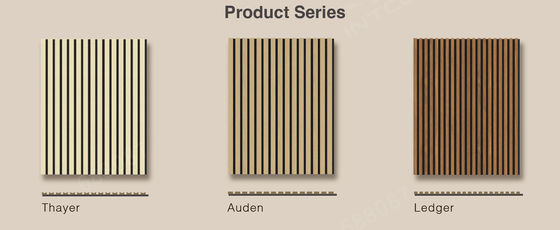 Home Acoustic Board Panel Modern High Absorption Wood Slat Panel Cho