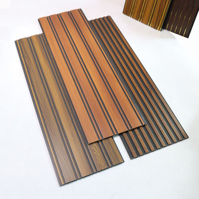 Wood Grain PVC Bảng trần cho tường nội thất Chi phí hiệu quả Bảng tường thay thế cho gạch bảo trì dễ dàng Bảng tường