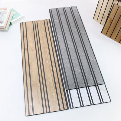 Wood Grain PVC Bảng trần cho tường nội thất Chi phí hiệu quả Bảng tường thay thế cho gạch bảo trì dễ dàng Bảng tường