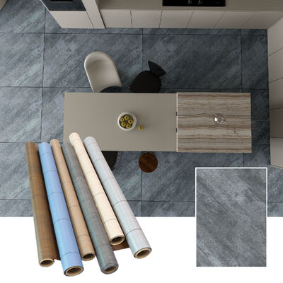 0.5mm Xanh thân thiện với môi trường PVC tự dán dán sàn vật liệu trang trí