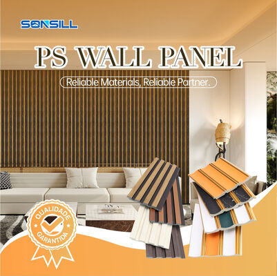 Dễ dàng lắp đặt Tấm tường PS bảo trì thấp Tấm tường Polystyrene chống thấm bền