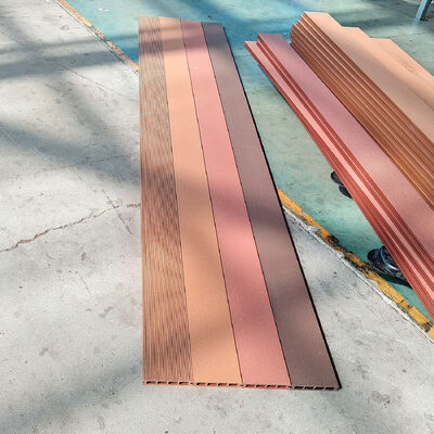 Hệ thống bảng tường WPC ngoài trời Composite nhựa gỗ chống nước cho lớp phủ tường bên ngoài