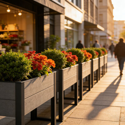 Bồn trồng cây nâng cao có chân kim loại để trồng rau, hoa, thảo mộc ngoài trời