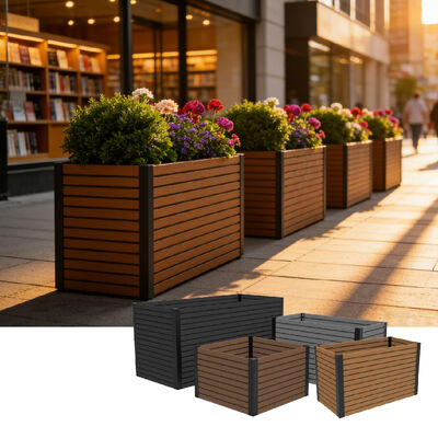 Modern Waterproof Fire Retardant Eco Friendly Raised Garden Bed Planter Box Đối với ngoài trời
