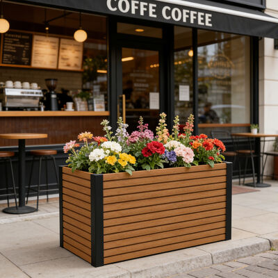 Modern Waterproof Fire Retardant Eco Friendly Raised Garden Bed Planter Box Đối với ngoài trời