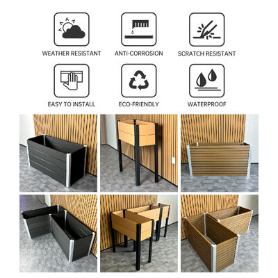 Modern Waterproof Fire Retardant Eco Friendly Raised Garden Bed Planter Box Đối với ngoài trời