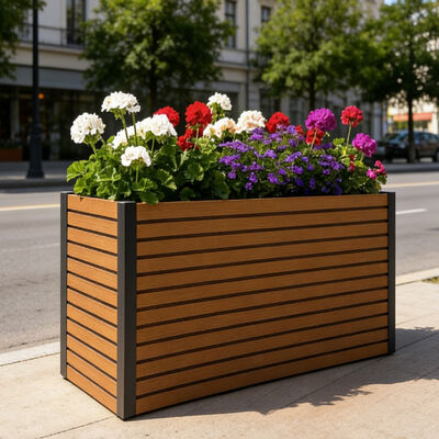 Hộp trồng giường vườn ngoài trời với vật liệu chống cháy chống nước thân thiện với môi trường cho việc trồng sân sau