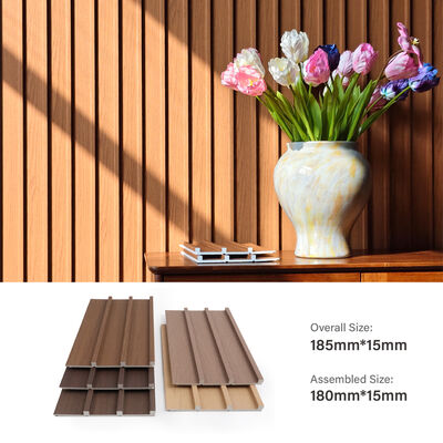 Tấm ốp tường WPC chống thấm với vân gỗ để lắp đặt nhanh chóng trong gia đình và văn phòng