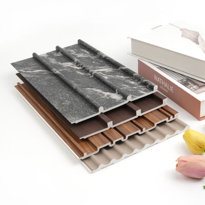 Thiết kế hiện đại gỗ hạt nhựa WPC Bức tường chống nước Bức tường trong nhà cho phòng khách và phòng ngủ