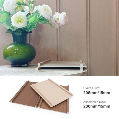 Thiết kế hiện đại gỗ hạt nhựa WPC Bức tường chống nước Bức tường trong nhà cho phòng khách và phòng ngủ
