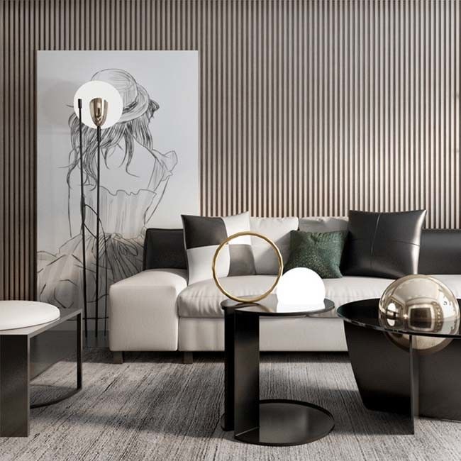 Chiều rộng 12 cm - 20 cm Tấm ốp tường WPC Nội thất Tấm ốp tường trang trí