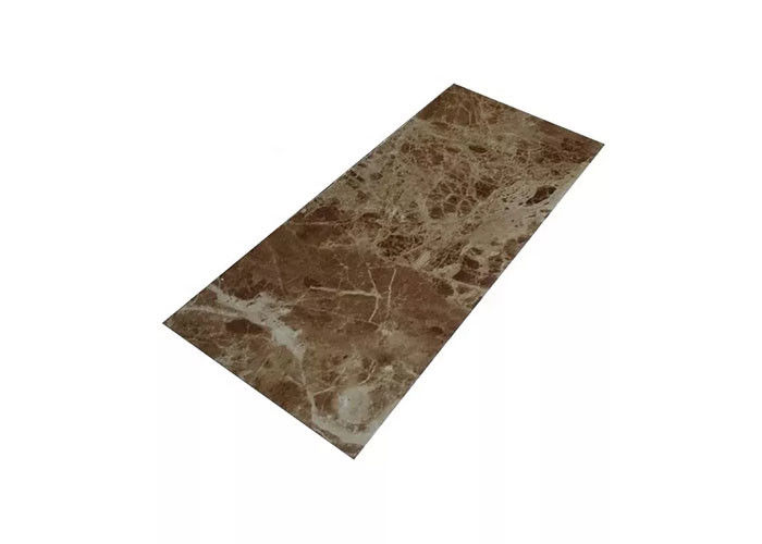 Tấm đá cẩm thạch PVC 1220x2800mm Trang trí nội thất có độ bóng cao cho phòng tắm