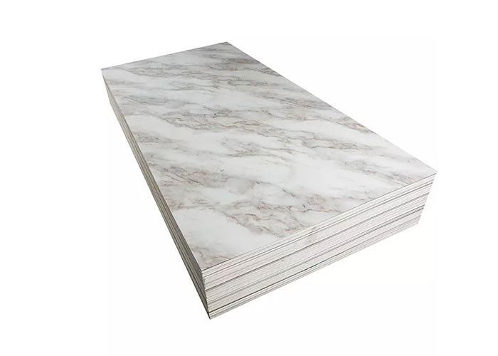 Sang trọng có độ bóng cao 1220x2440mm Tấm đá cẩm thạch PVC 3 mm Trang trí tường nội thất