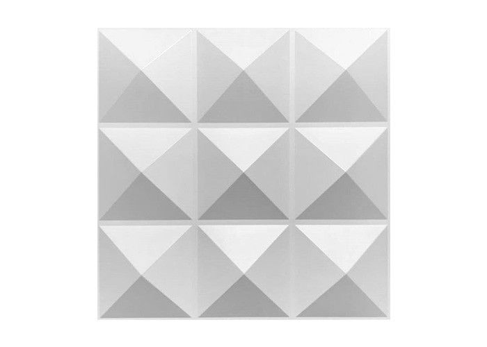 Tấm ốp tường 3D trang trí nội thất PVC chống thấm 1mm Thiết kế kim cương vàng sáng bóng