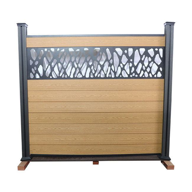 Tấm hàng rào composite trang trí Wpc Tấm ván vườn chống thấm Ban công 90 * 25 mm