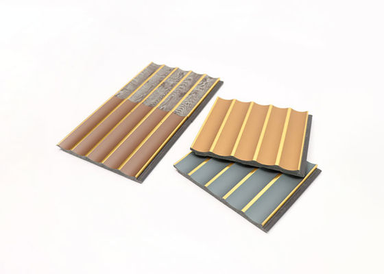 Nội thất bê tông sang trọng không thấm nước Tấm tường PS Polystyrene 120x12x2900