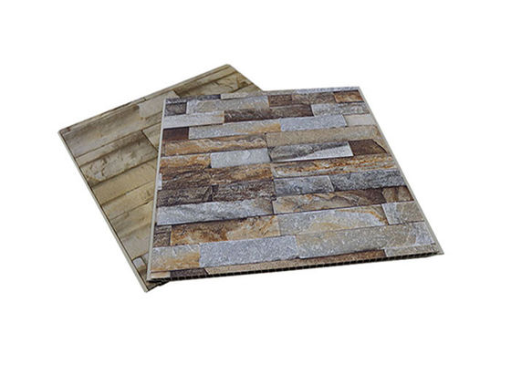 Tấm tường PVC 400x9mm 600x9mm nhiều lớp để trang trí tường nội thất