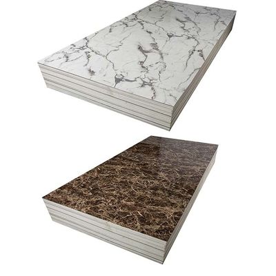 1220x2440 PVC Tấm giả đá cẩm thạch Tấm tường thay thế chống nước
