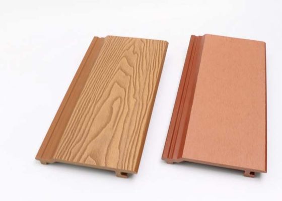 Trang trí tường ngoài trời Tấm ốp tường WPC bên ngoài Tấm ốp tường 219mmx26mm