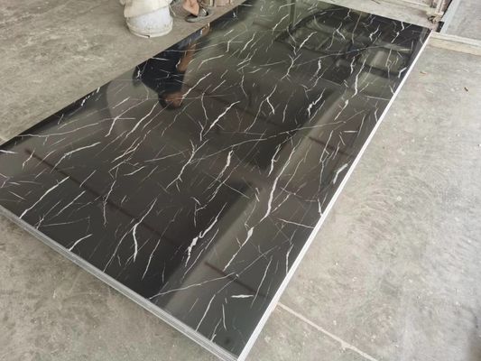 Tấm UV phủ PVC Tấm đá cẩm thạch Trang trí nội thất Bảng nền tường