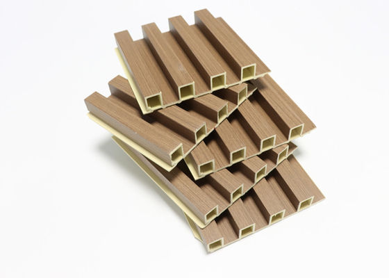 Tấm tường WPC nội thất 15cmx9mm Tấm tường có rãnh chống nước 16,5cmx2,5cm