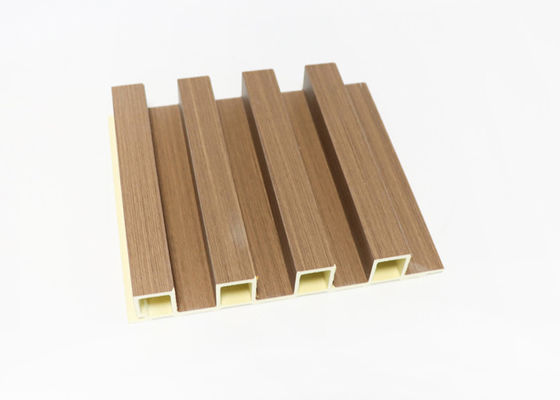 Hạt gỗ Sáo trong nhà PVC Nội thất Bảng tường WPC để trang trí