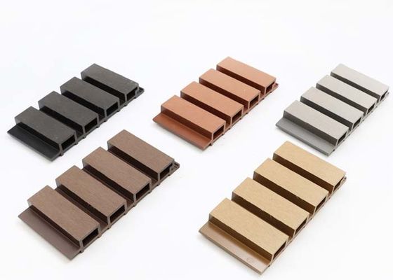 Tấm ốp tường 3D ngoại thất 140mm - 160mm Tấm ốp tường WPC vân gỗ