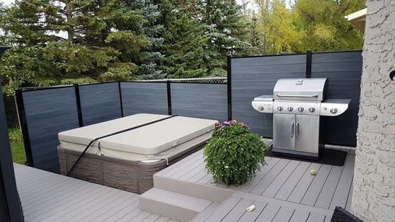 Sàn gỗ nhựa tổng hợp WPC Ván sàn trang trí để trang trí sân vườn ngoài trời