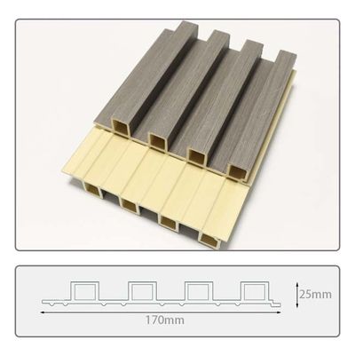 Gỗ thay thế Tấm tường có rãnh có mái che WPC Thanh lịch đa năng
