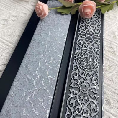 Trang trí chống thấm PS Nội thất 3D Tấm ốp tường bằng gỗ Cornice Moulding