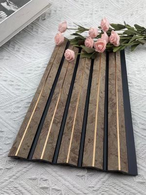 Trang trí chống thấm PS Nội thất 3D Tấm ốp tường bằng gỗ Cornice Moulding