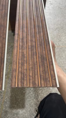 Trang trí chống thấm PS Nội thất 3D Tấm ốp tường bằng gỗ Cornice Moulding