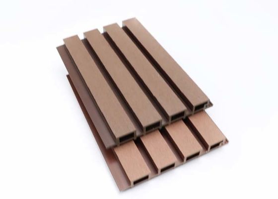 Bảng tường WPC ngoại thất sang trọng có độ bóng cao Bảng tường ngoài trời Chống thấm Co Extrusion