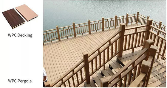 Bảng điều khiển WPC tường PVC chống thấm nước cho trang trí chống trượt ngoài trời Thân thiện với môi trường