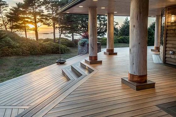 Bảng điều khiển WPC tường PVC chống thấm nước cho trang trí chống trượt ngoài trời Thân thiện với môi trường