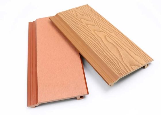 Gỗ nhựa tổng hợp ngoại thất Tấm tường WPC 28mm Co Extrusion Trang trí ngoài trời