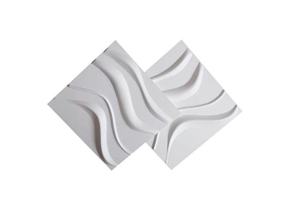 Độ dày 1mm Tấm ốp tường 3d trang trí PVC Flexilble Squre Shape