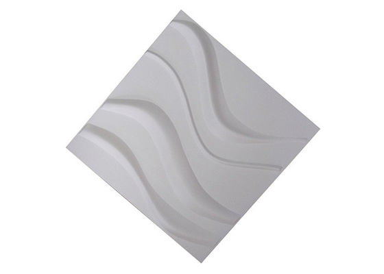 Độ dày 1mm Tấm ốp tường 3d trang trí PVC Flexilble Squre Shape