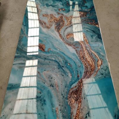 Chống nước 1220x2440 1220x2800 Trang trí tường Tấm PVC Thiết kế bằng đá cẩm thạch