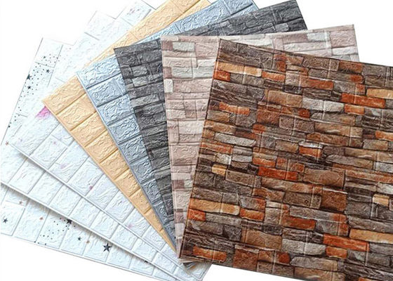 Nội thất không thấm nước Hình nền xốp PE Hình nền 3D tự dính