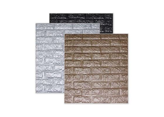 Giấy dán tường xốp PE tự dính cho phòng khách Nhãn dán tường bóc và dán