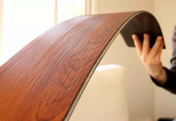 Kết cấu gỗ Ván sàn Vinyl Ván sàn SPC 1220x180mm Lõi nhựa bằng đá Nhấp chuột nhân tạo