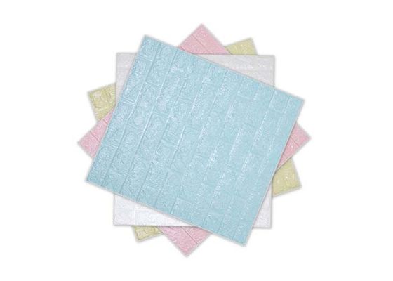 Tự dính 60x70cm Hình nền xốp PE 3D Miếng dán tường xốp Chống ẩm