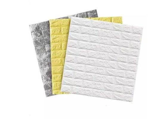 Tự dính 60x70cm Hình nền xốp PE 3D Miếng dán tường xốp Chống ẩm